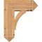 Ekena Millwork Thorton Arts and Crafts Smooth Bracket w/ Offset Brace, Western Red Cedar, 7 1/2"W x 18"D x 22"H BKT0806X18X22THR03SWR - alternate 2